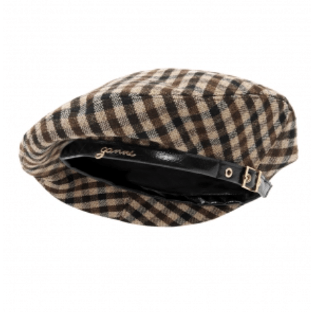 CHECKED BERET