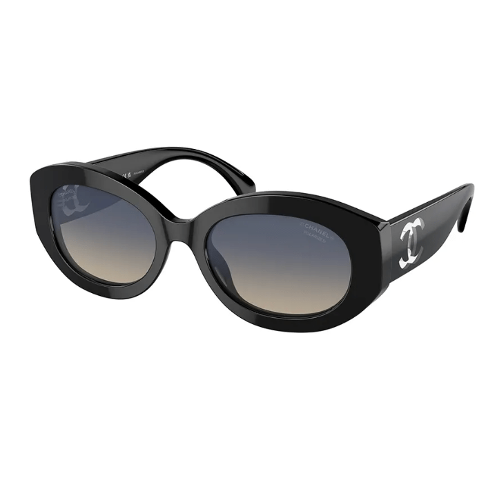 CHANEL BLACK GREY BROWN