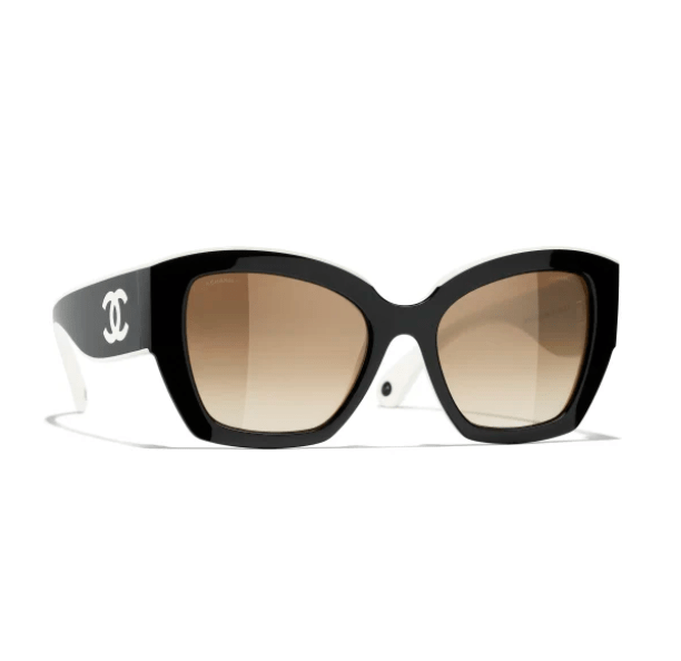 CHANEL  BLACK WHITE BEIGE
