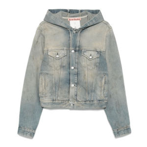 Acne Studios Dirty Wash Hooded Denim Jacket