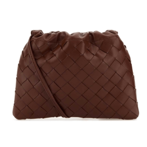 BOTTEGA VENETA The Dust Small Burgundy Shoulder Bag