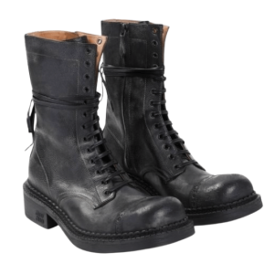 MIU MIU Leather Lace-Up Boots