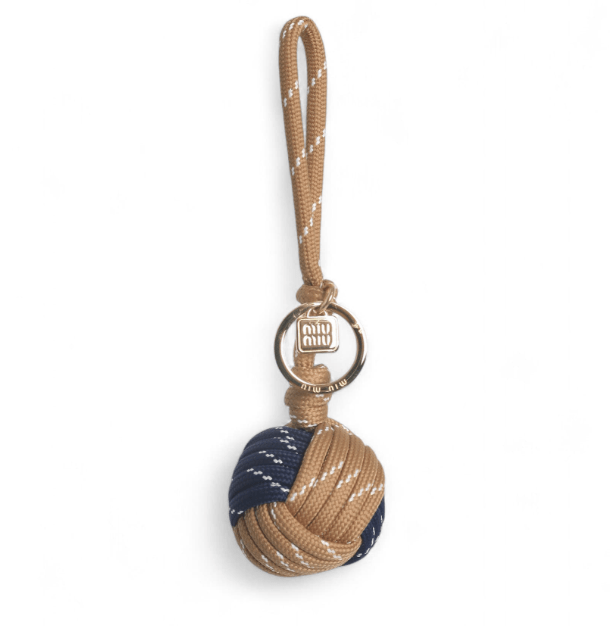MIU MIU CORD TRICK BEIGE/BALTIC BLUE