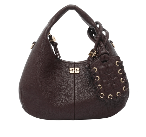 GANNI Brown Tote Bag