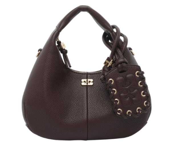 GANNI Brown Tote Bag