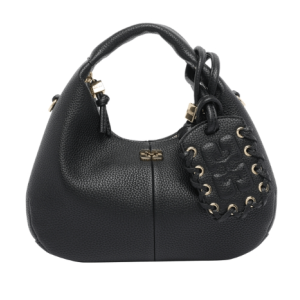 GANNI Black Tote Bag