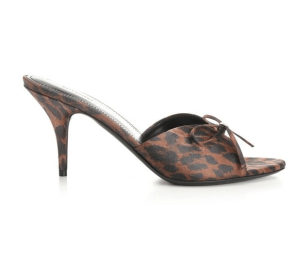 BALENCIAGA Brown Leopard Sandal Heels