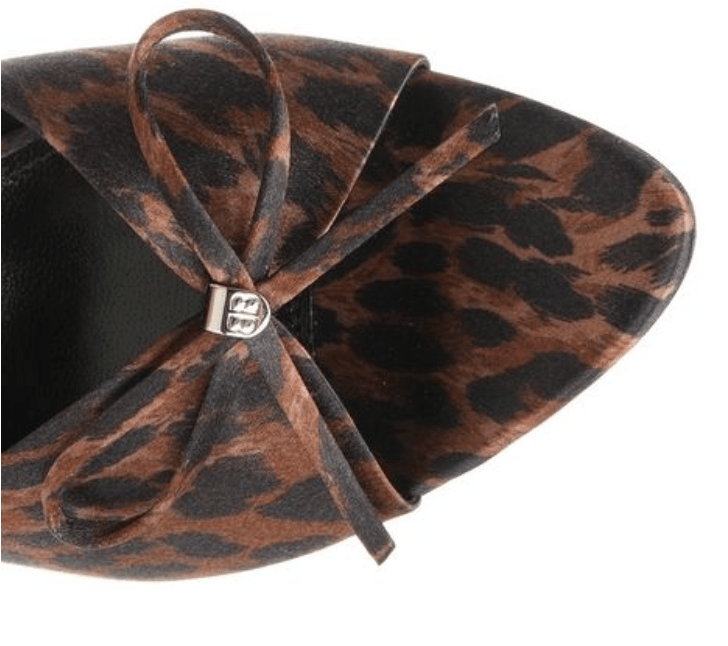 BALENCIAGA Brown Leopard Sandal Heels