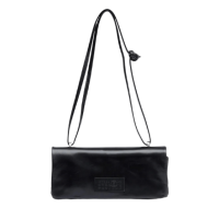 Numeric black leather shoulder bag