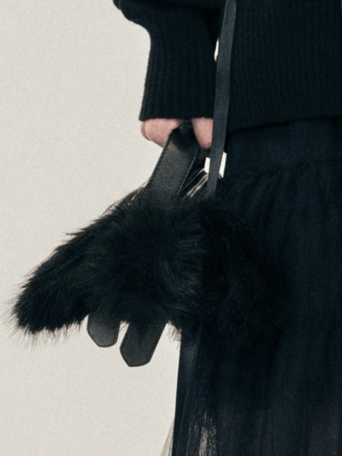 Faux Fur Hare Coin Purse Bag Charm