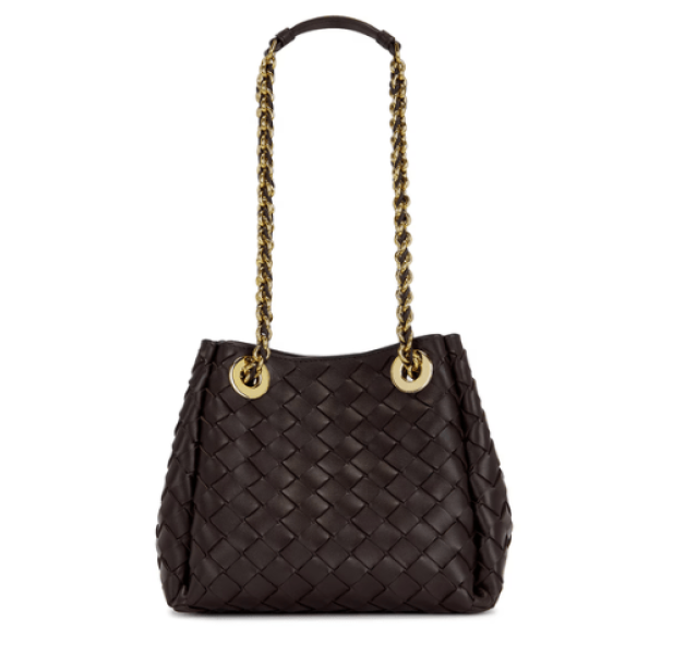 Bottega Veneta Parachute Small Brown Shoulder Bag