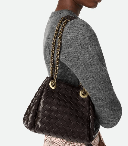 Bottega Veneta Parachute Small Brown Shoulder Bag