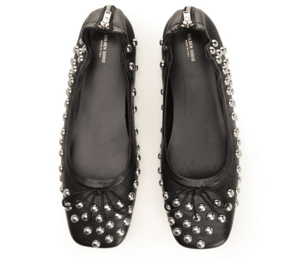 Golden Goose Black Flat Shoes