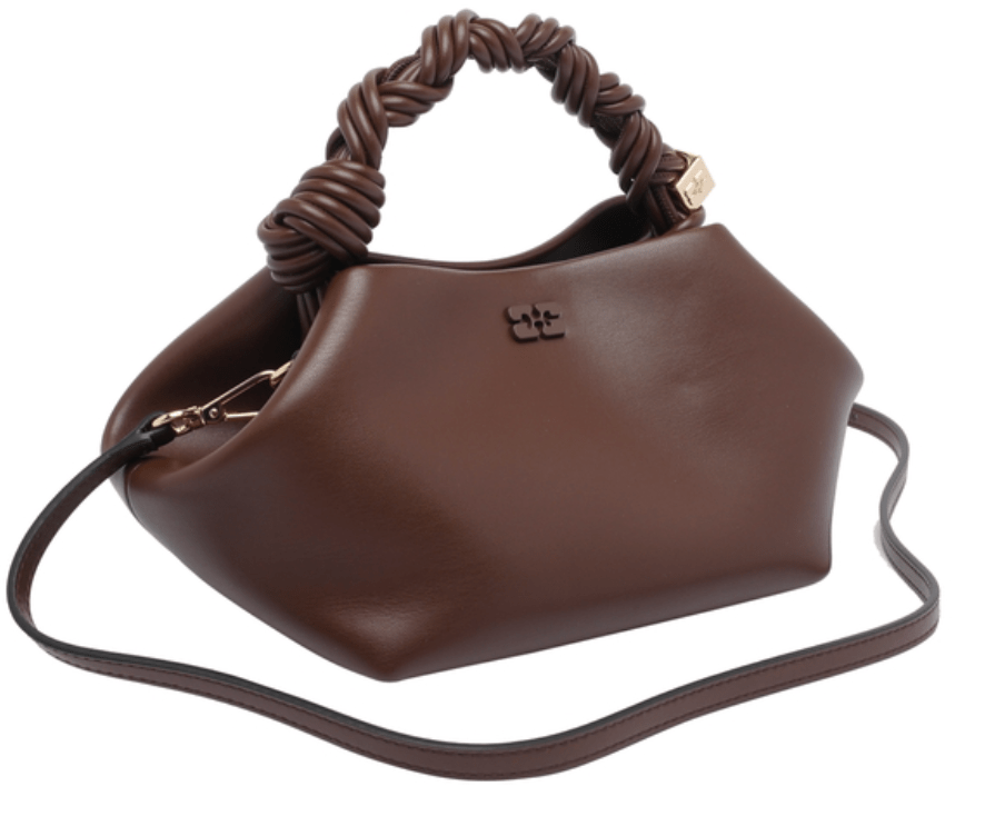 GANNI Brown Tote Bag
