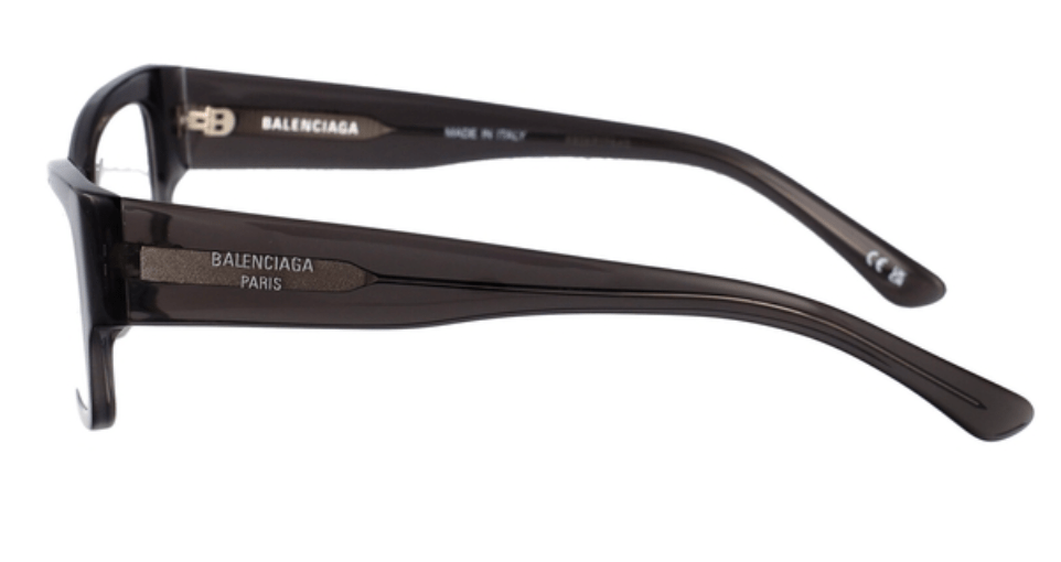 BALENCIAGA Logo-Temple Square Frame Glasses