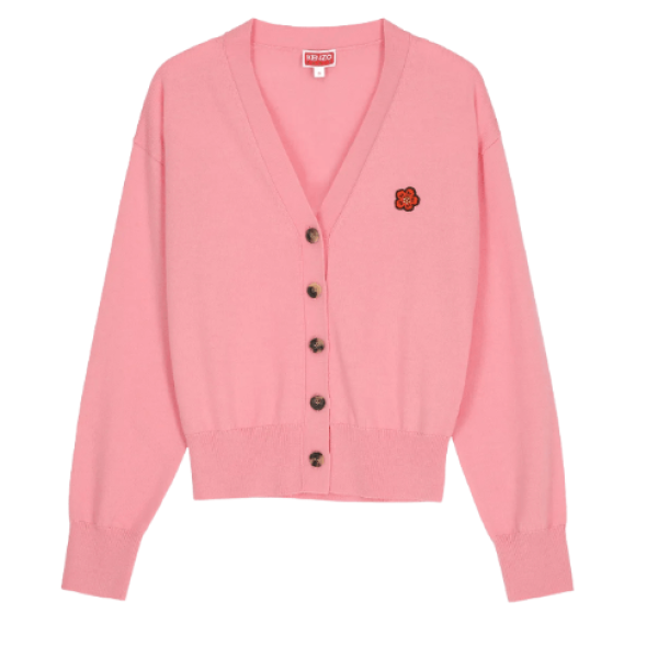Bokeh Flower Cardigan - Rose