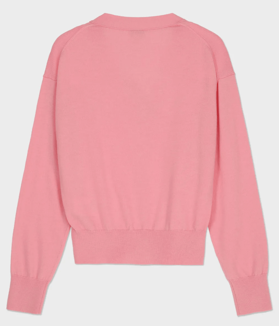 Bokeh Flower Cardigan - Rose