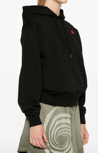 Bokeh Crest Hoodie - Black
