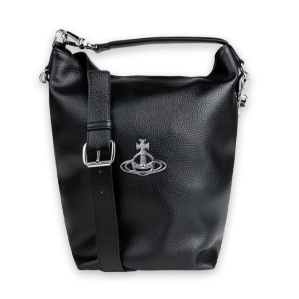 Vivienne Westwood Sam Grain Bucket Bag Black