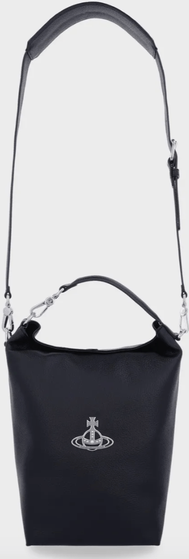 Vivienne Westwood Sam Grain Bucket Bag Black