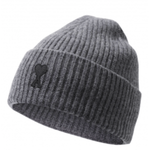 Gray Wool Beanie