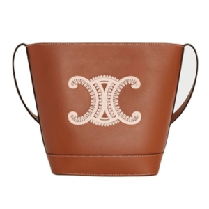 Celine Triomphe Small Brown Shoulder Bag