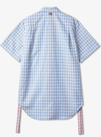 RWB Check Shirt Dress - Blue