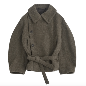 LEMAIRE Asymmetric Bathrobe Short Coat