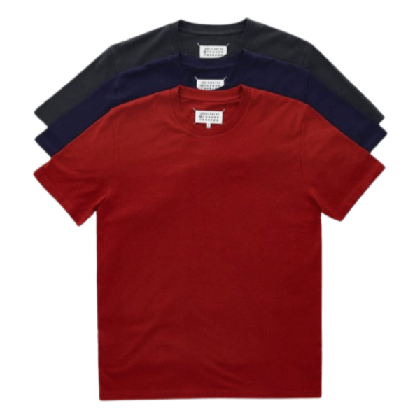 Maison Margiela Black/Navy/Red Short-Sleeve T-Shirt
