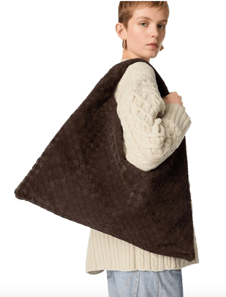 HOP Suede Large Shoulder Bag