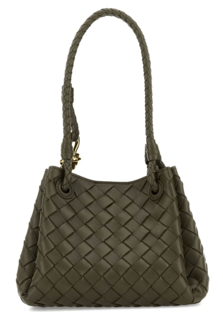 Bottega Veneta Parachute Small Leather Crossbody Bag