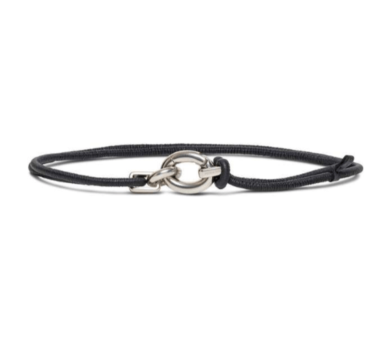 Silver Buckle Double Strap Belt