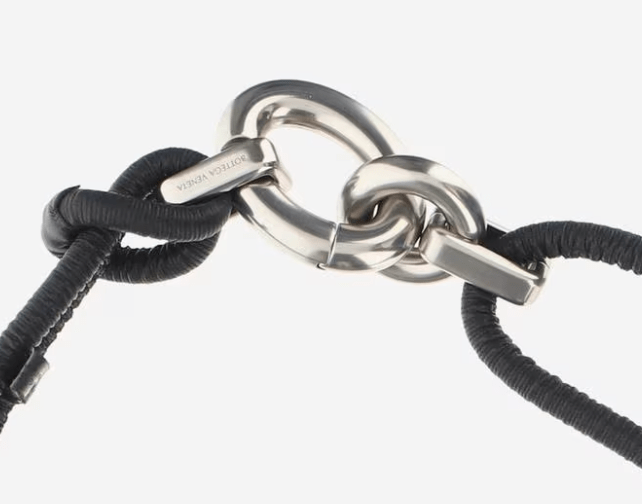 Silver Buckle Double Strap Belt