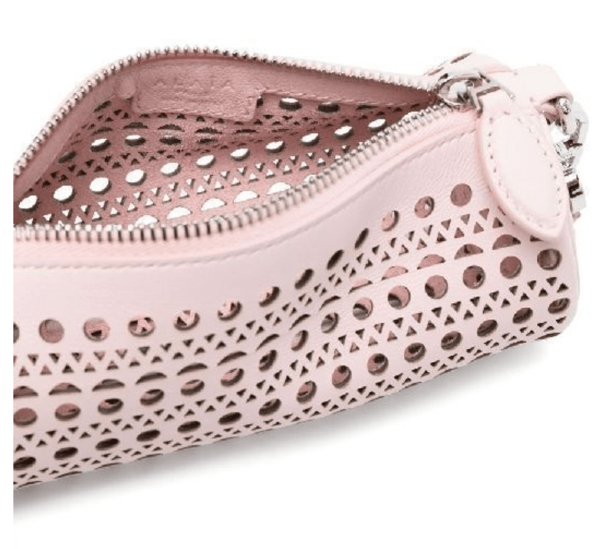 ALAÏA Vien Pattern Calfskin Mini Tube Bag
