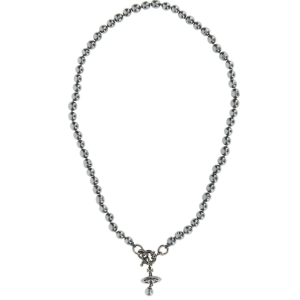 Vivienne Westwood Alekska Grey Pearl Necklace