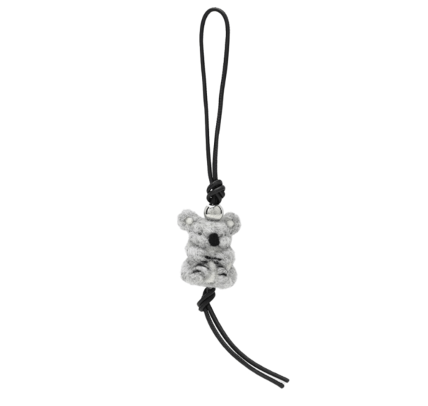 Koala charm in felt and calfskin