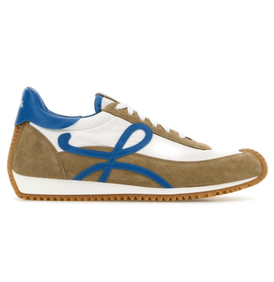 Flow Runner 2.0 in nylon and suede Beige