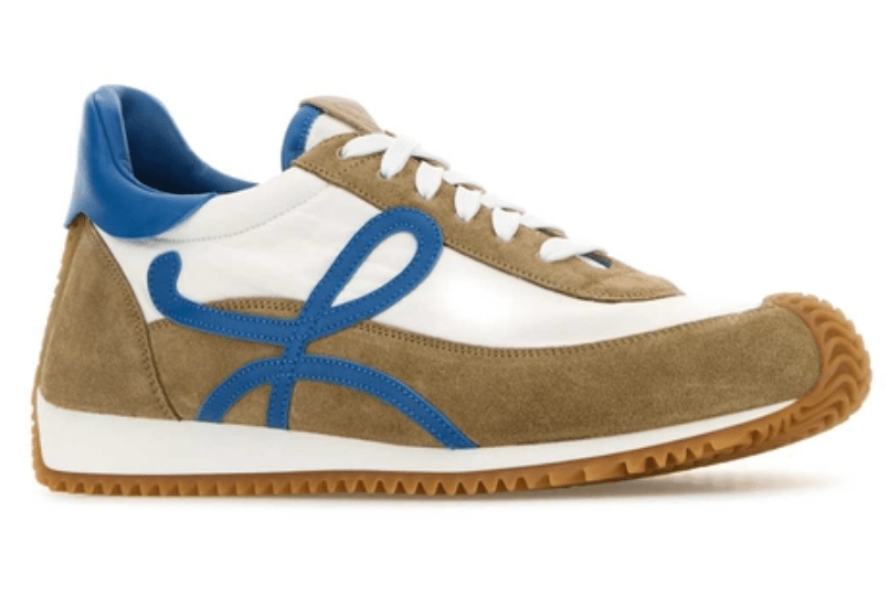 Flow Runner 2.0 in nylon and suede Beige