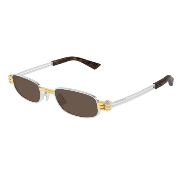  BOTTEGA VENETA  BV1381S 001 SILVER BROWN