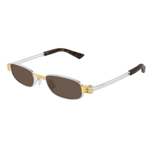  BOTTEGA VENETA  BV1381S 001 SILVER BROWN