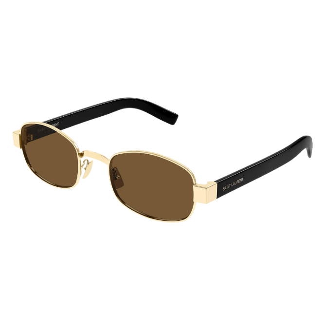SAINT LAURENT SL 706 001 GOLD BROWN
