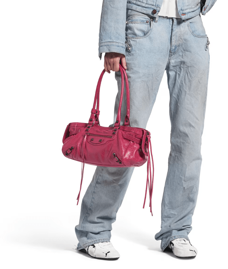 BALENCIAGA Le City E/W Pink Tote Bag