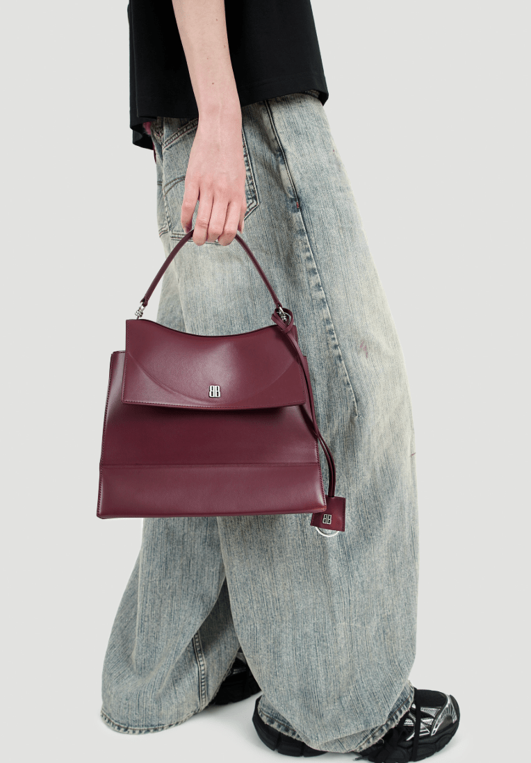 Balenciaga Nano Handbag Medium Dark Burgundy