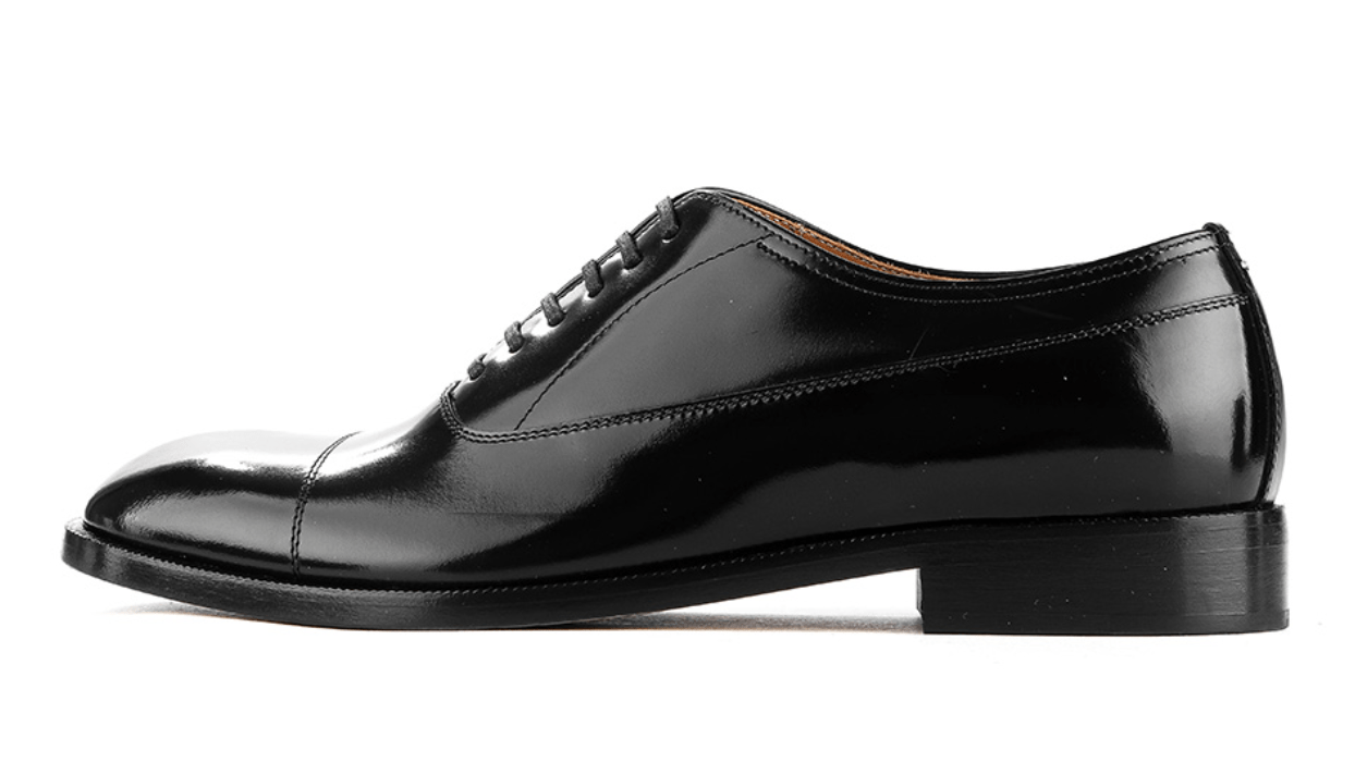 Maison Margiela Waxed Leather Shoes Black