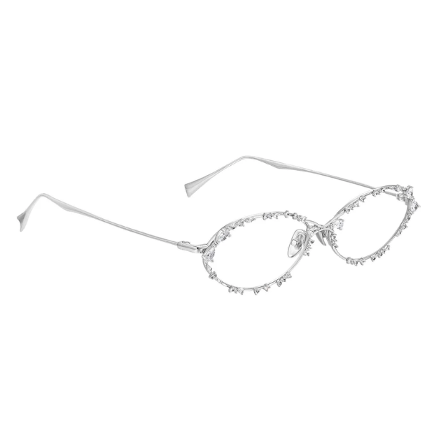 YVMIN Ripple / Bitter Salty Glaze Glasses Silver