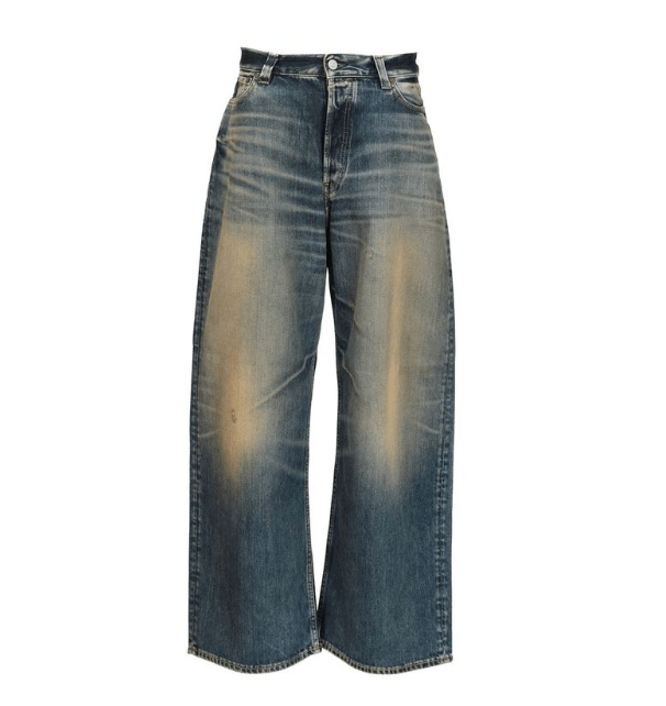 Acne Studios 2023 Super Baggy Fit Blue Denim Pants