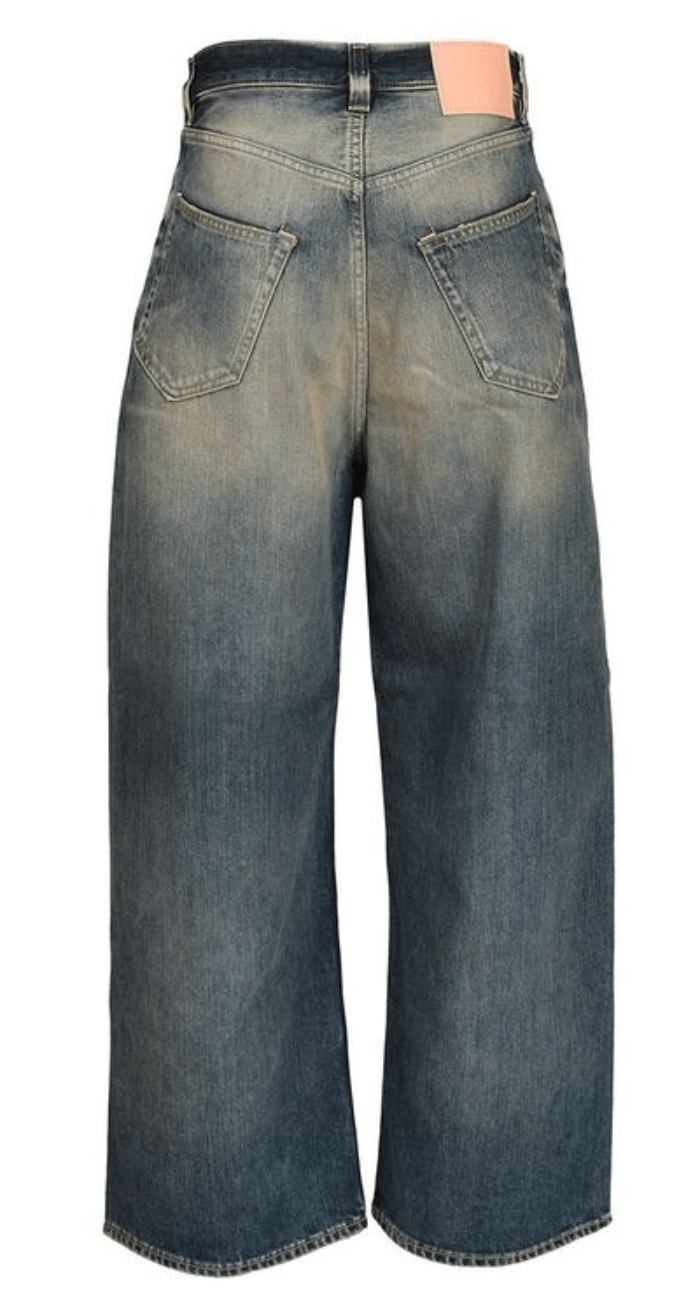 Acne Studios 2023 Super Baggy Fit Blue Denim Pants