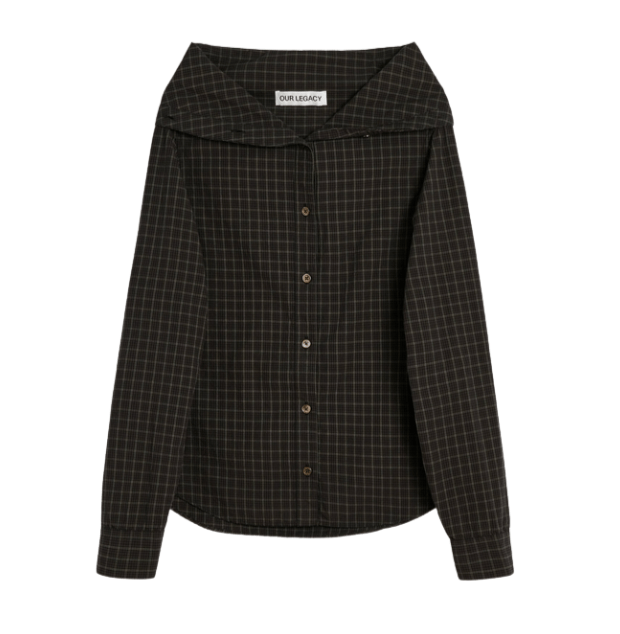 Our Legacy Kaonashi Black Check Shirt