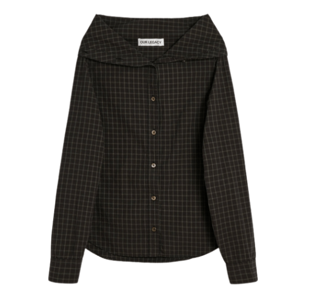 Our Legacy Kaonashi Black Check Shirt