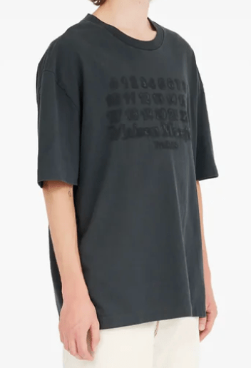 Embroidered logo T-shirt Black